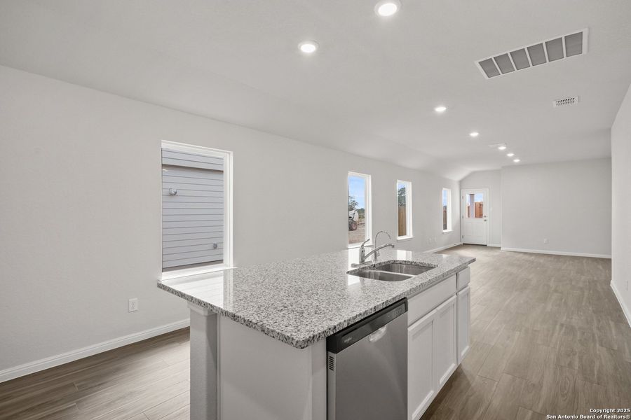 Furnished interior view inside a new home in Timber Creek, San Antonio (Image 7). Furnished interior view inside a new home in Timber Creek, San Antonio (Image 7).