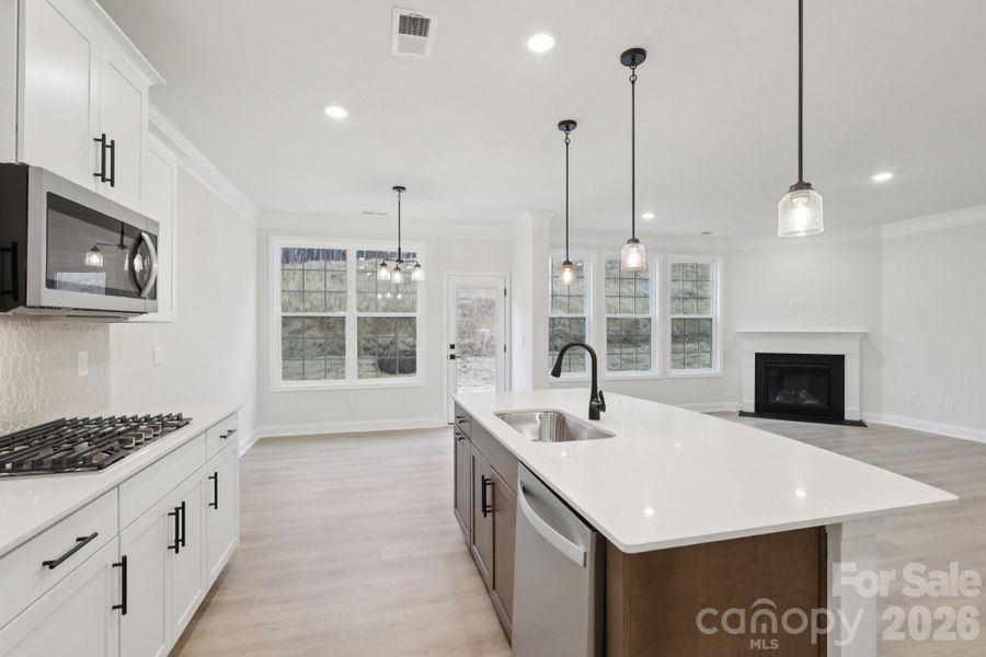 Furnished interior view inside a new home in Falls Cove, Troutman (Image 9). Furnished interior view inside a new home in Falls Cove, Troutman (Image 9).