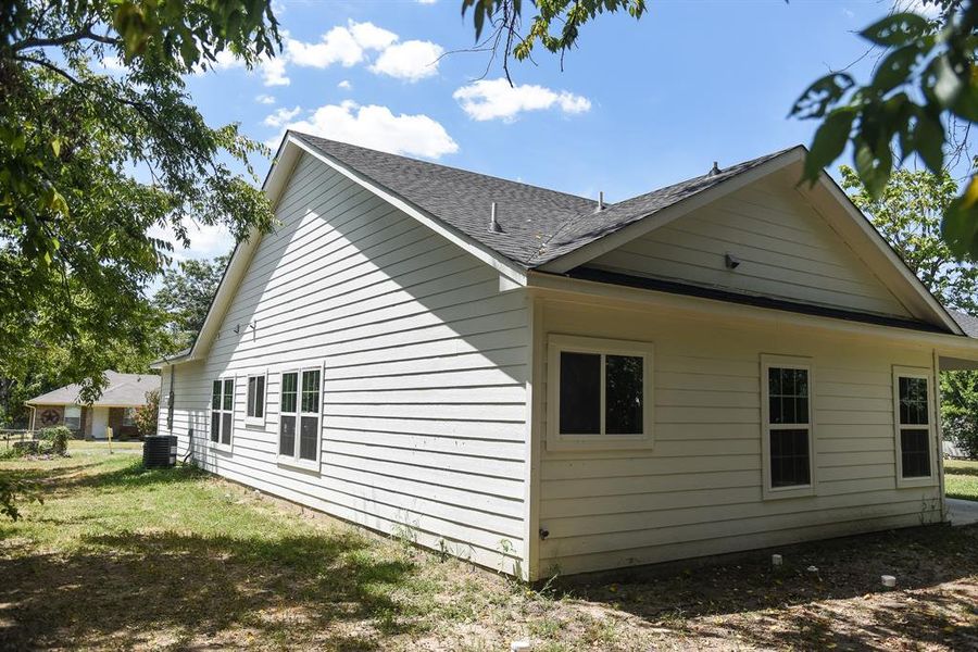 Exterior details and patio area of a home in , Commerce (Image 4). Exterior details and patio area of a home in , Commerce (Image 4).