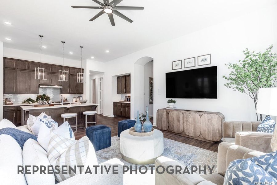 Furnished interior view inside a new home in Mayfair, New Braunfels (Image 36).