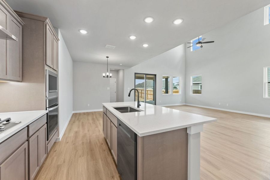 Furnished interior view inside a new home in Veranda Signature, San Antonio (Image 7).