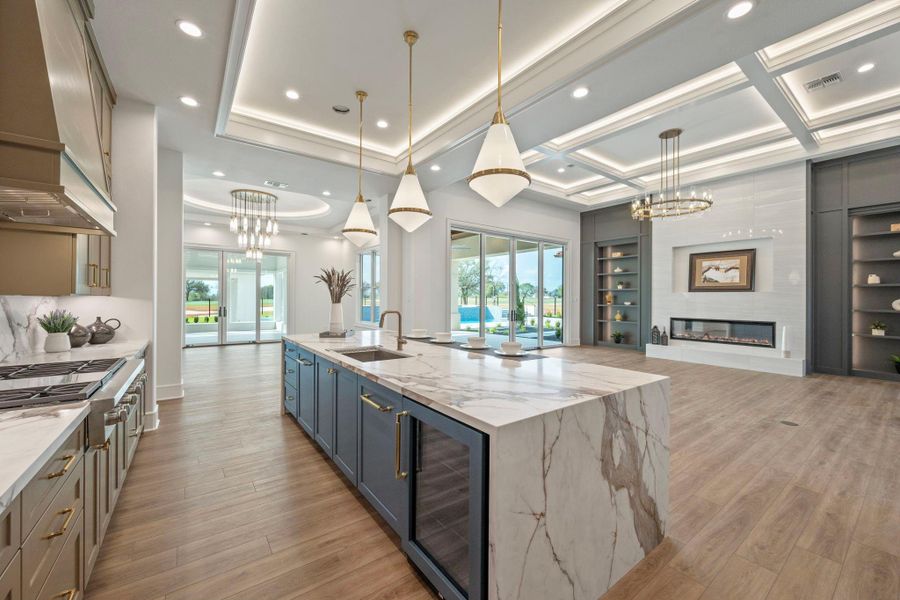 Open layout makes entertaining easy