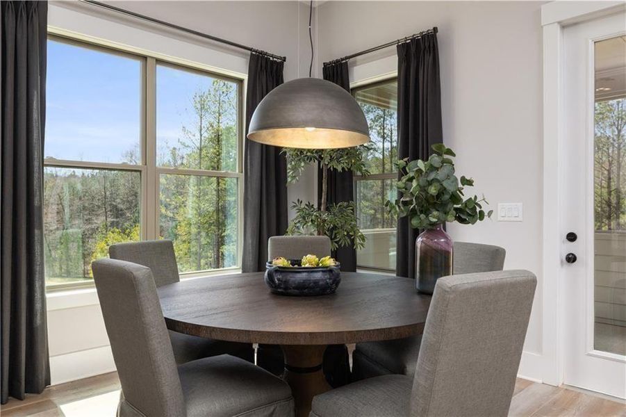 Furnished interior view inside a new home in Soleil Belmont Park, Canton (Image 26). Furnished interior view inside a new home in Soleil Belmont Park, Canton (Image 26).