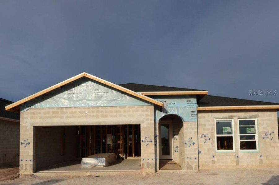 In-progress construction of a new home in Palmeras at Crossprairie – The Grove Collection, St. Cloud, FL (Image 6). In-progress construction of a new home in Palmeras at Crossprairie – The Grove Collection, St. Cloud, FL (Image 6).