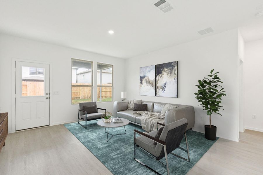 Furnished interior view inside a new home in Mavera, Conroe (Image 8).