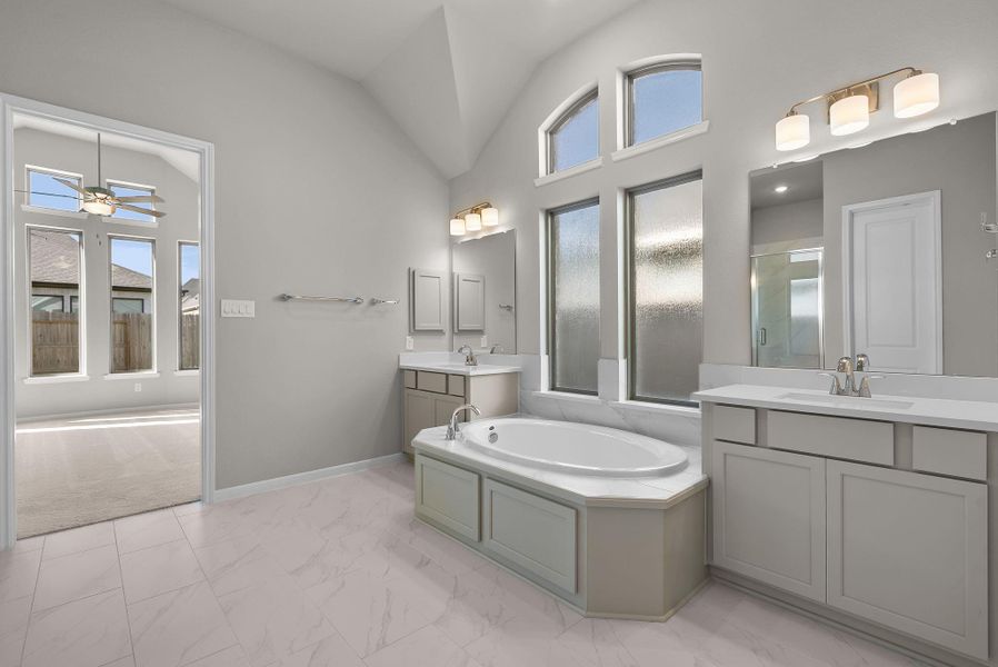 Furnished interior view inside a new home in , Conroe (Image 14).