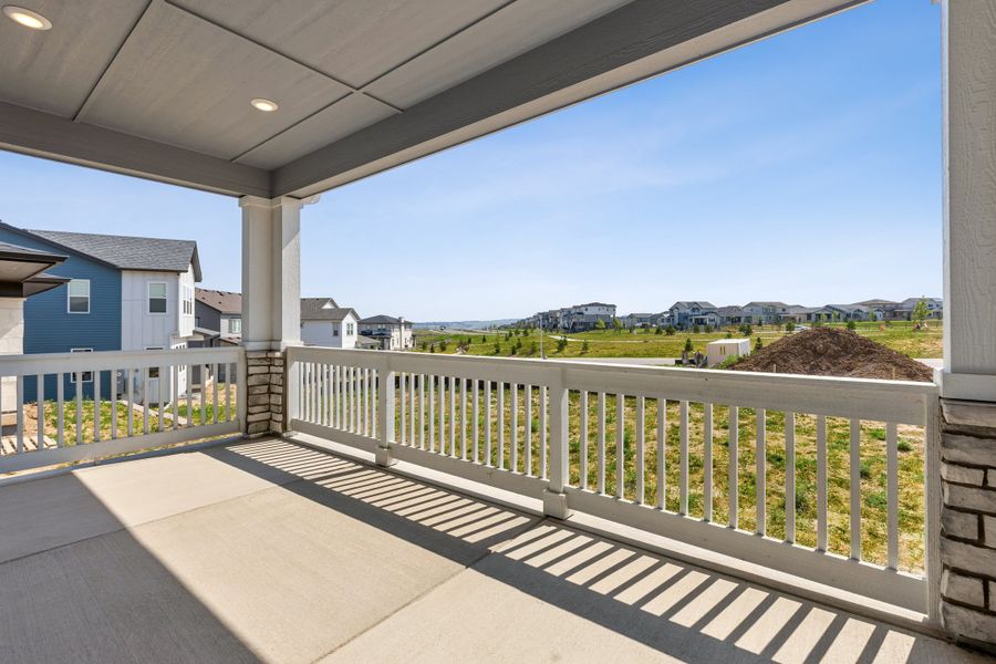 Exterior details and patio area of a home in Sterling Ranch, Littleton (Image 3).