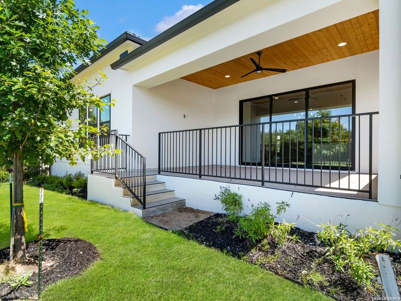 Exterior details and patio area of a home in , San Antonio (Image 28).
