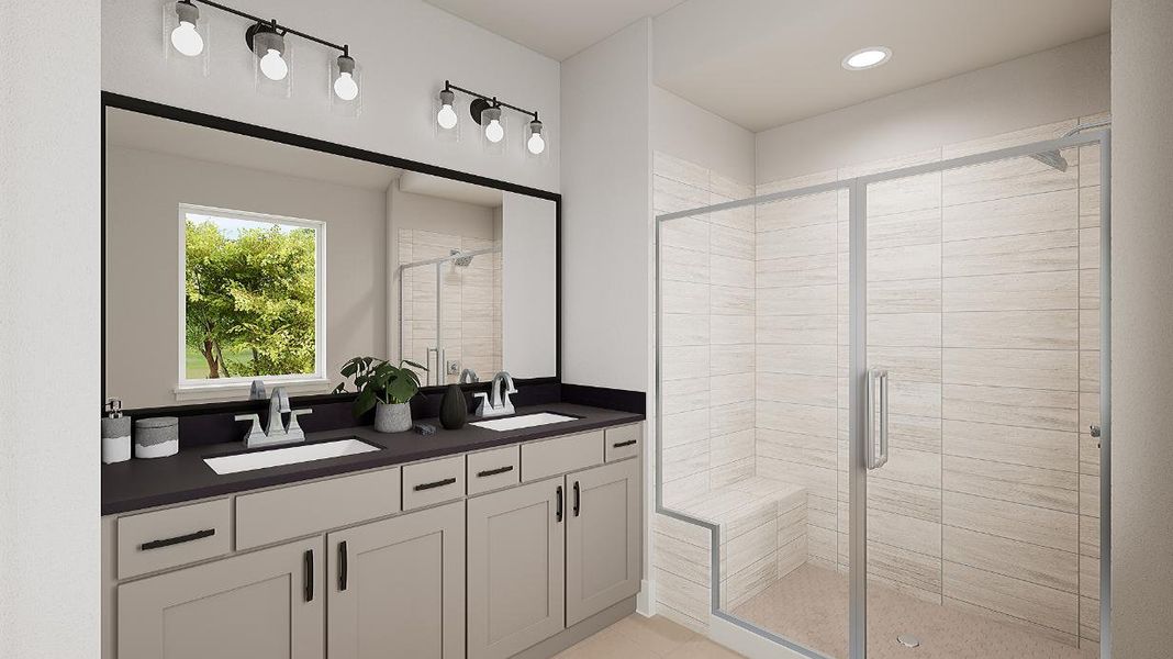 Representative furnished interior of a home built from the Saffron by Tri Pointe Homes in Garden Collection at Union Park, Little Elm (Image 9). Representative furnished interior of a home built from the Saffron by Tri Pointe Homes in Garden Collection at Union Park, Little Elm (Image 9).