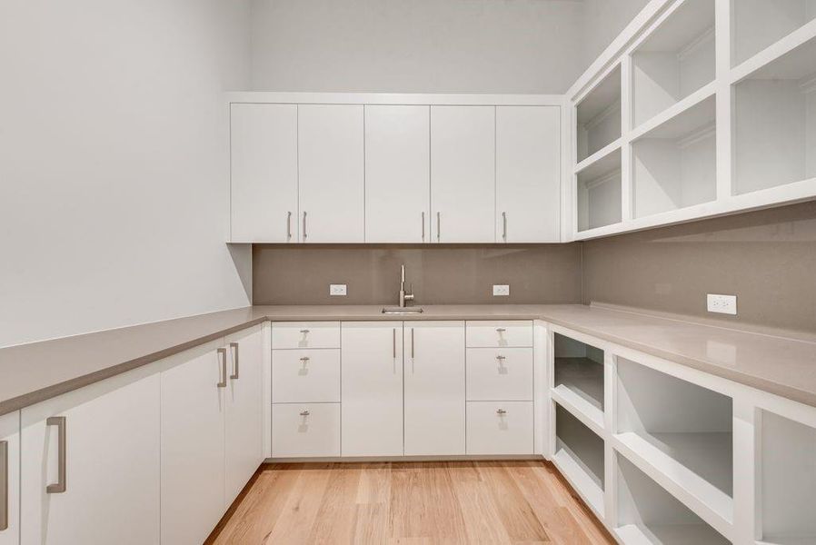 Butlers Pantry for food prep and storage!