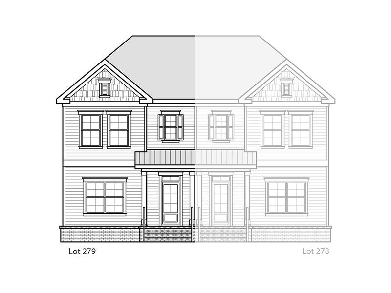 Emory Townhome, Lot 279, Front Elevation • Burkitt Ridge, Cane Ridge, TN Emory Townhome, Lot 279, Front Elevation • Burkitt Ridge, Cane Ridge, TN