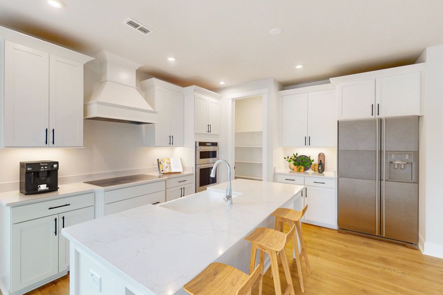 Representative furnished interior of a home built from the Elizabeth by Beazer Homes in Friendship Village: Friendship Village Single-Family, Apex (Image 8).