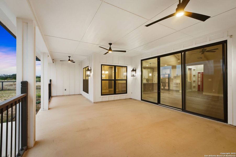 Exterior details and patio area of a home in , Bandera (Image 32).