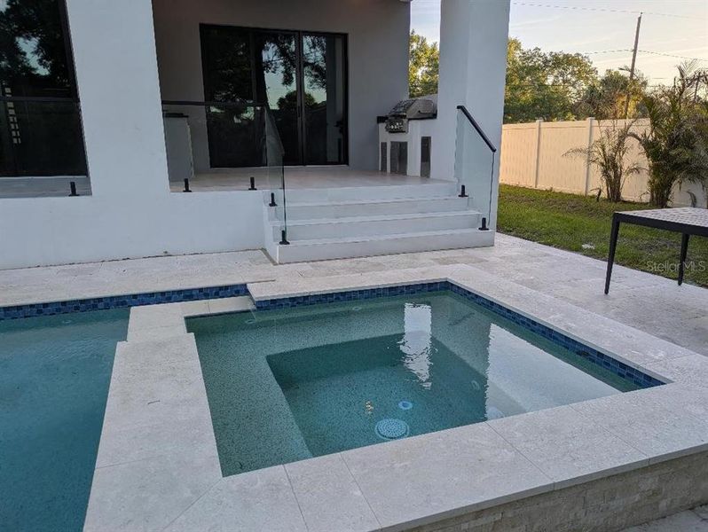Exterior details and patio area of a home in , Tampa (Image 12).
