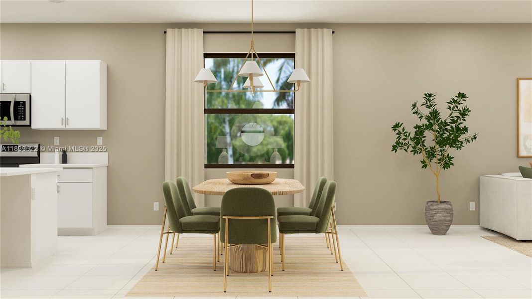 Furnished interior view inside a new home in Arbor Estates, Miami (Image 8).