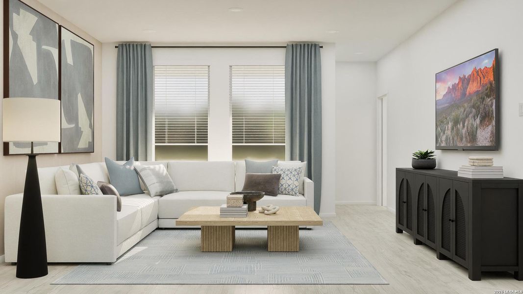 Furnished interior view inside a new home in Rose Valley, Converse (Image 3).