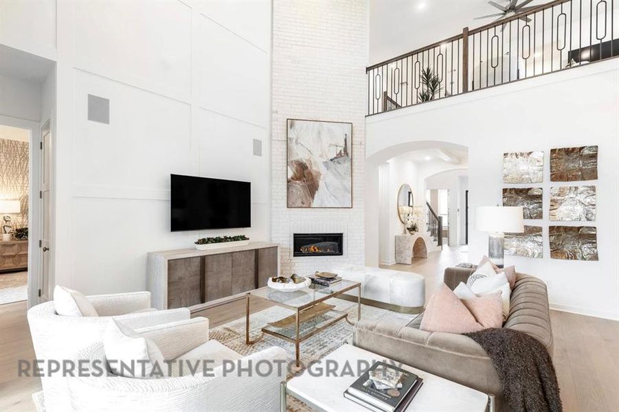 Furnished interior view inside a new home in Mustang Lakes, Celina (Image 23).