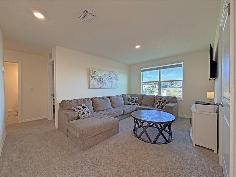 Furnished interior view inside a new home in Ocala Crossings South, Ocala (Image 15). Furnished interior view inside a new home in Ocala Crossings South, Ocala (Image 15).