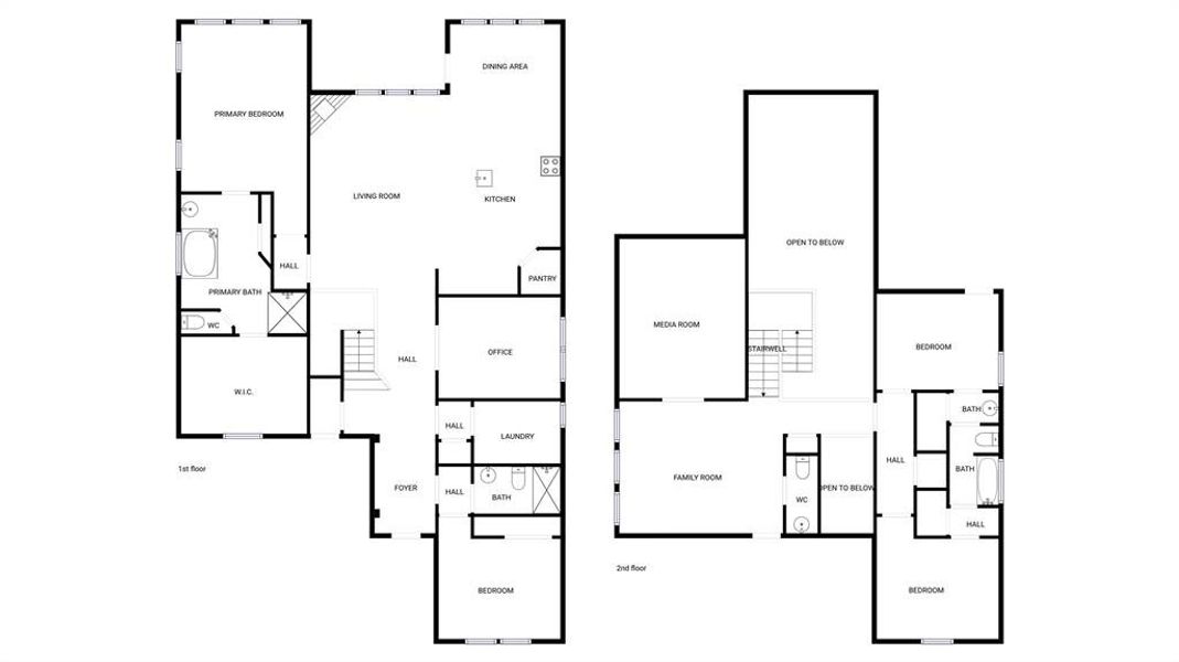2D floor plan layout of this home in Shaded Tree, McKinney, TX (Image 5).