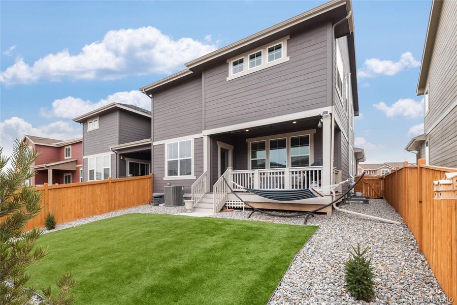 Exterior details and patio area of a home in , Parker (Image 2).