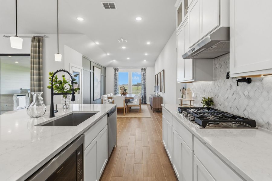Representative furnished interior of a home built from the Lubbock by First America Homes in Villas Las Flores, Floresville (Image 13).