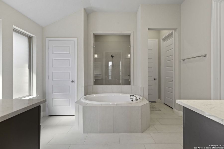 Furnished interior view inside a new home in The Village of Mill Creek 50', Seguin (Image 16).