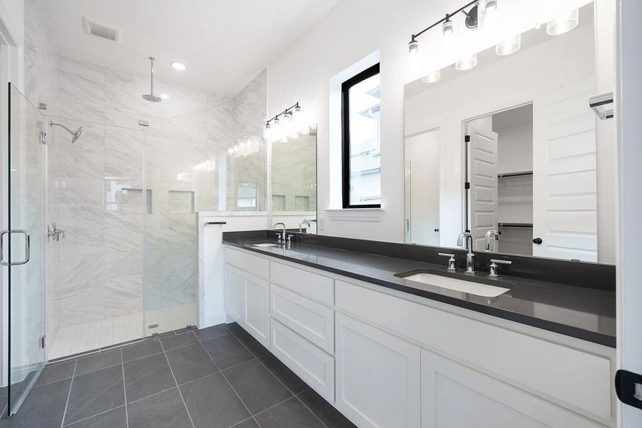 Furnished interior view inside a new home in Caliterra - 80', Dripping Springs (Image 6).