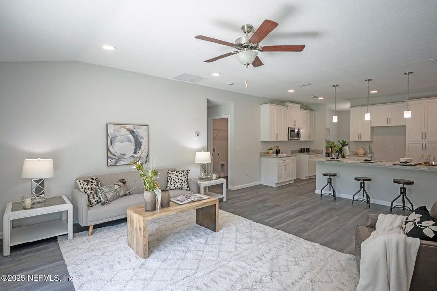 Furnished interior view inside a new home in , Jacksonville (Image 36).