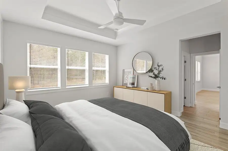 Tranquil primary suite (*Photo not of actual home and used for illustration purposes only.)