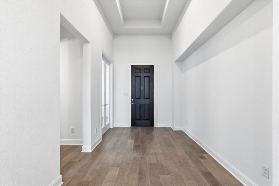 Spacious, unfurnished interior of a new home in Retreat at San Gabriel, Georgetown (Image 23).