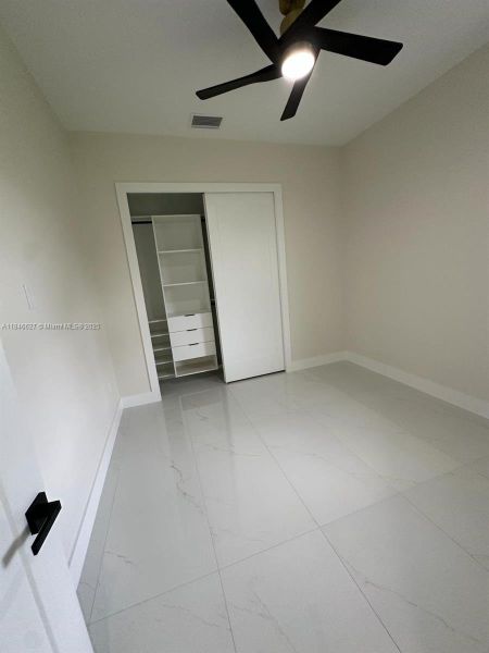 Bedroom #2 with Built-in Cabinets