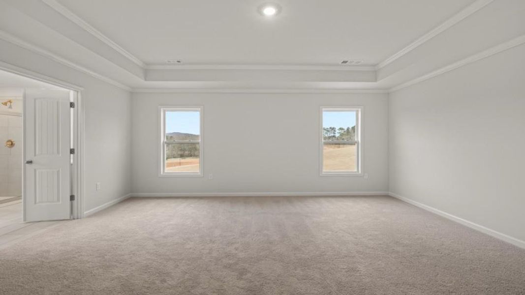 Spacious, unfurnished interior of a new home in Hamptons at Riverwood East, Dallas (Image 23).