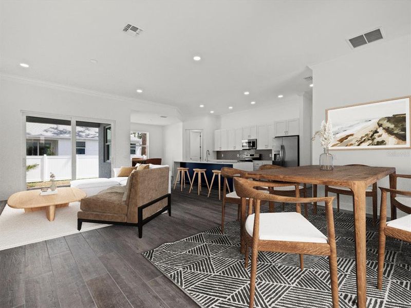 Furnished interior view inside a new home in , North Port (Image 5). Furnished interior view inside a new home in , North Port (Image 5).