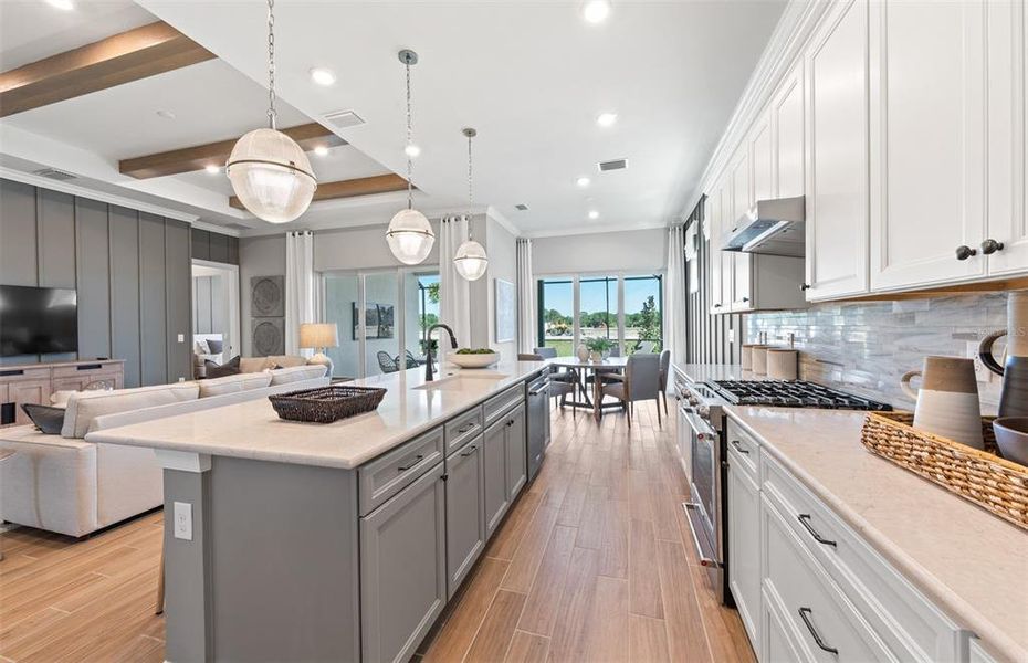 Furnished interior view inside a new home in BeachWalk by Manasota Key, Englewood (Image 4).