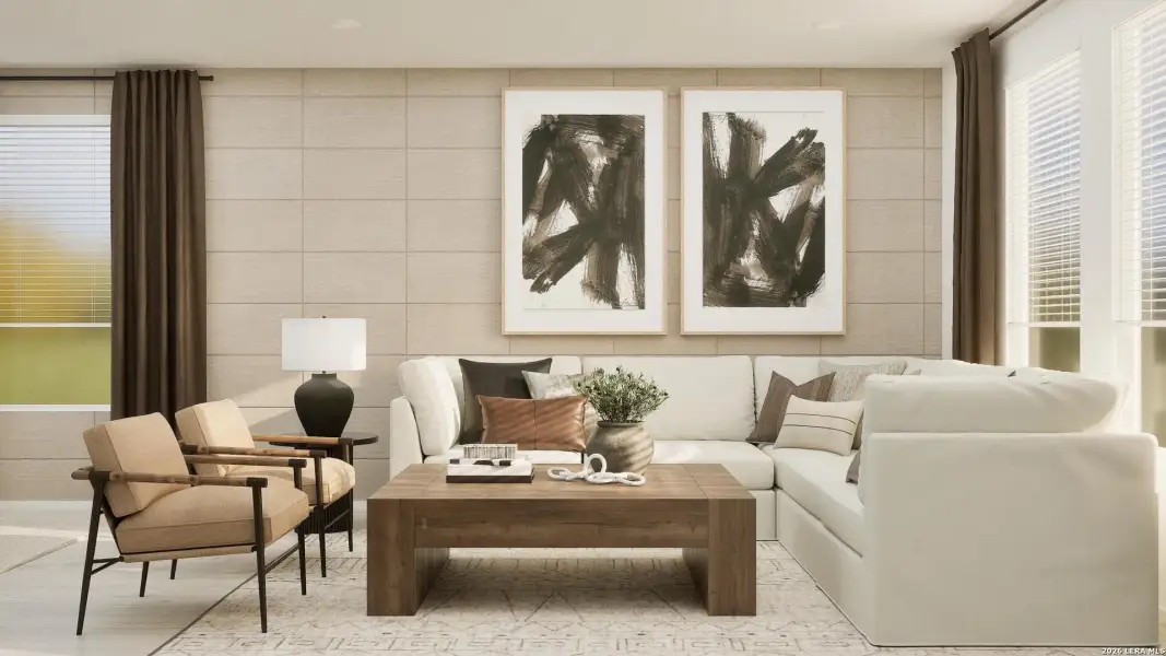 Furnished interior view inside a new home in Navarro Ranch, Seguin (Image 12).