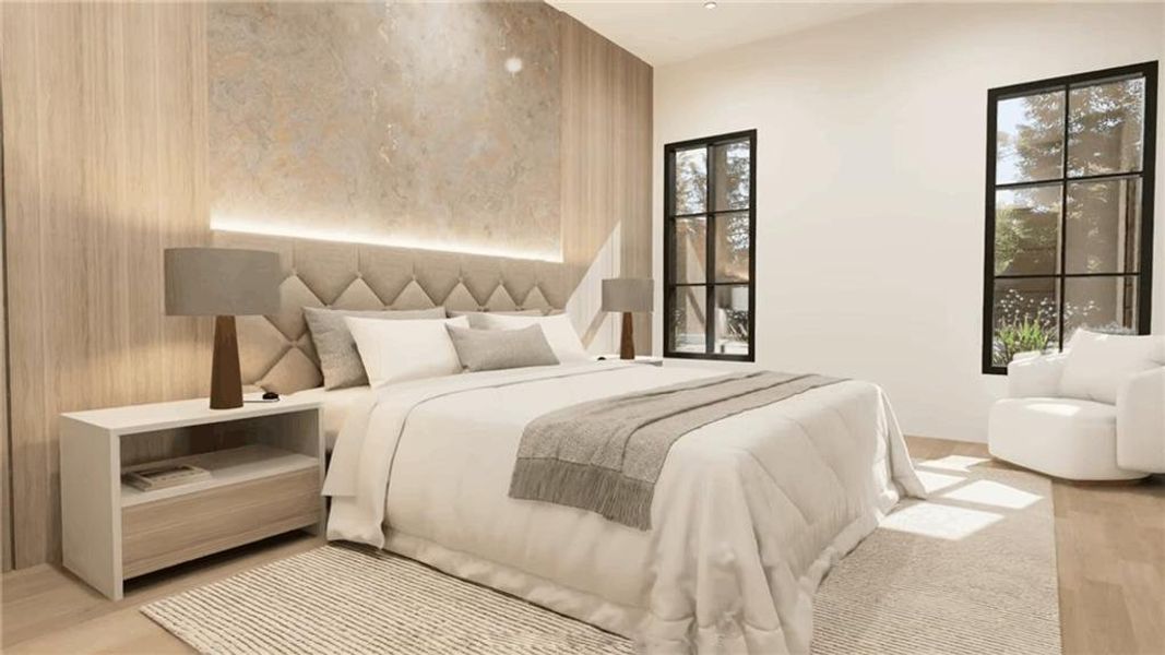 Furnished interior view inside a new home in , Fairburn (Image 12).