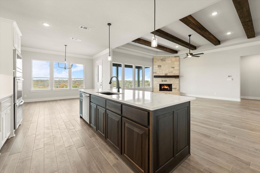Furnished interior view inside a new home in Eagle Ridge Estates, Weatherford (Image 10).