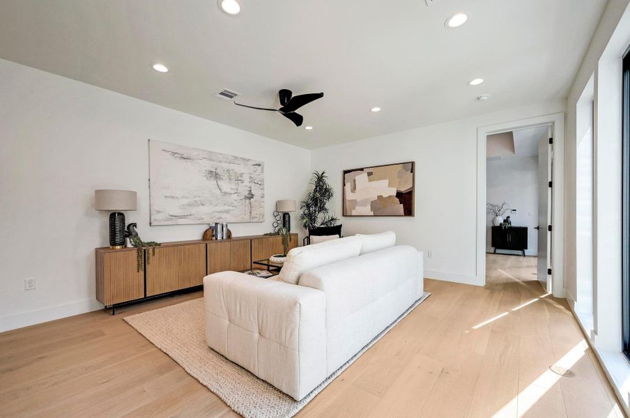 Furnished interior view inside a new home in , Austin (Image 6). Furnished interior view inside a new home in , Austin (Image 6).