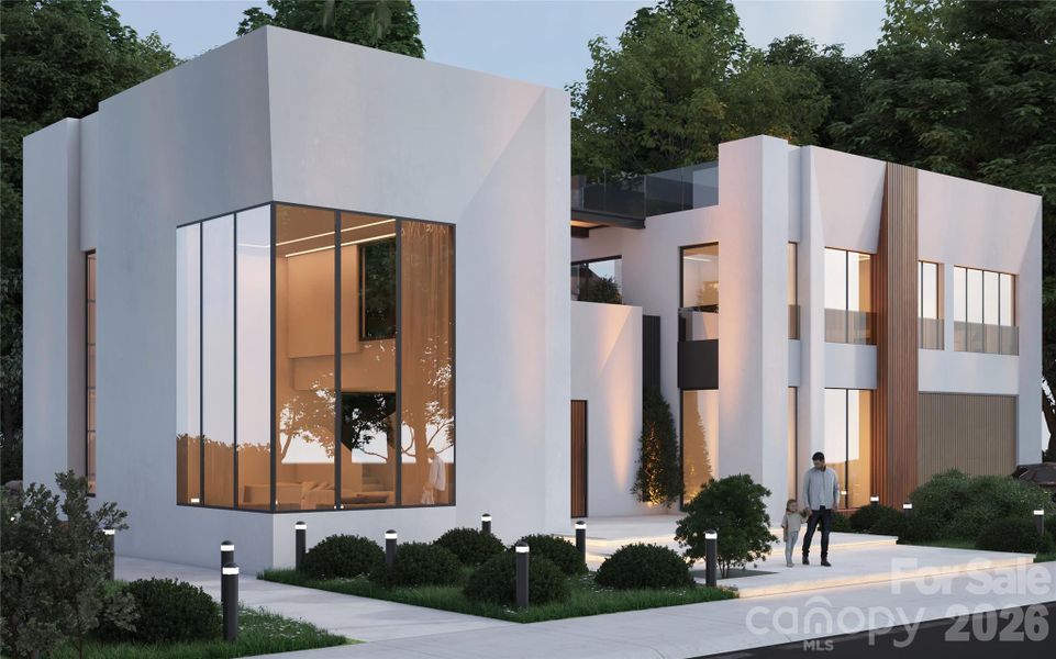 Front exterior of a new home in , Charlotte, NC, highlighting curb appeal (Image 5).