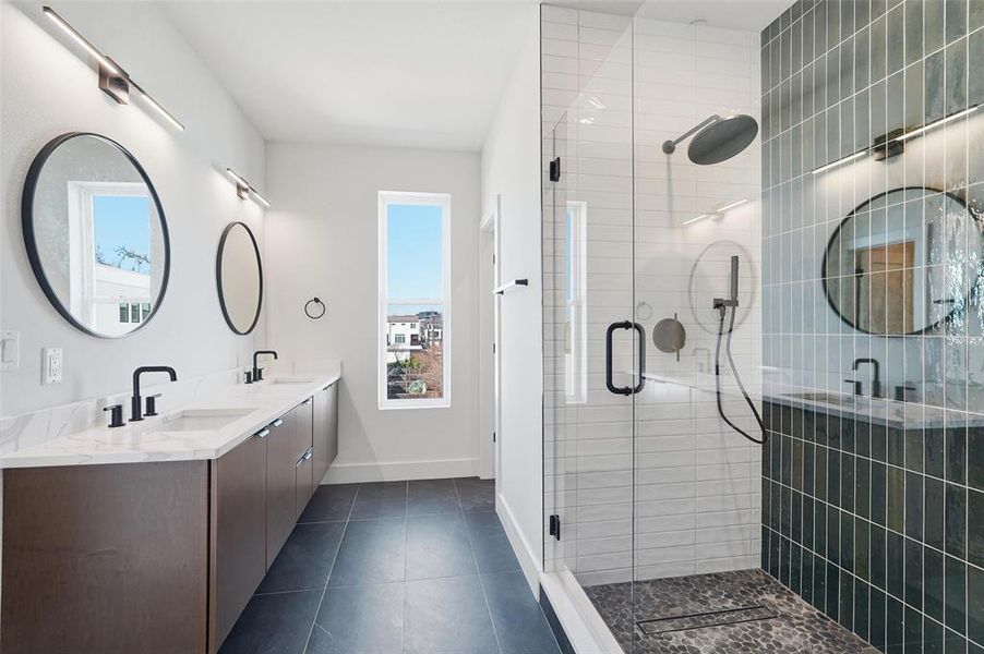 Furnished interior view inside a new home in , Dallas (Image 11).