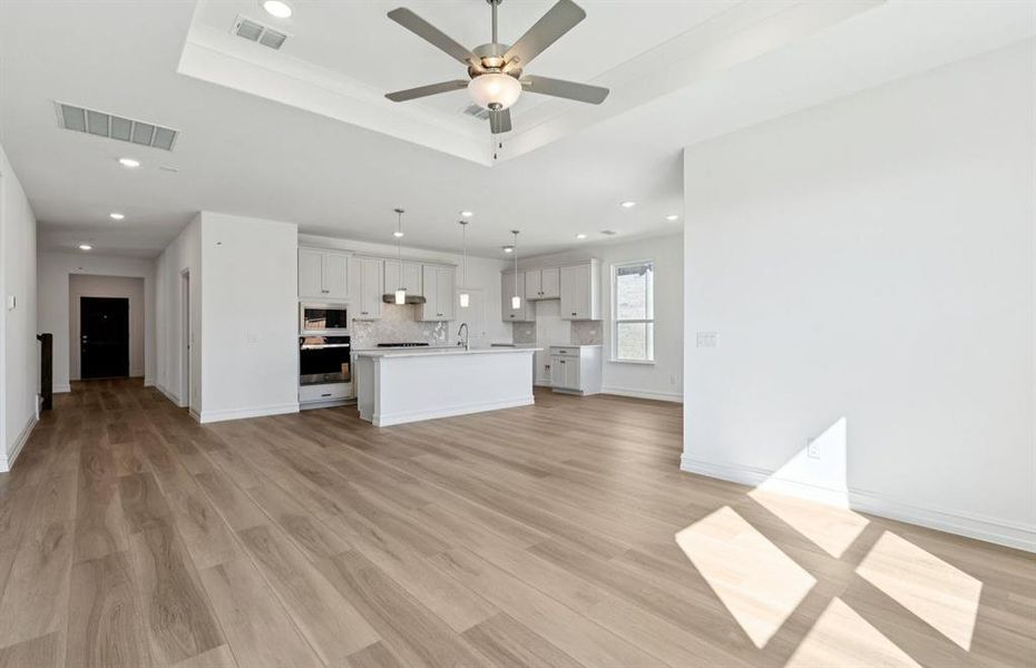 Gathering room with view of main living areas