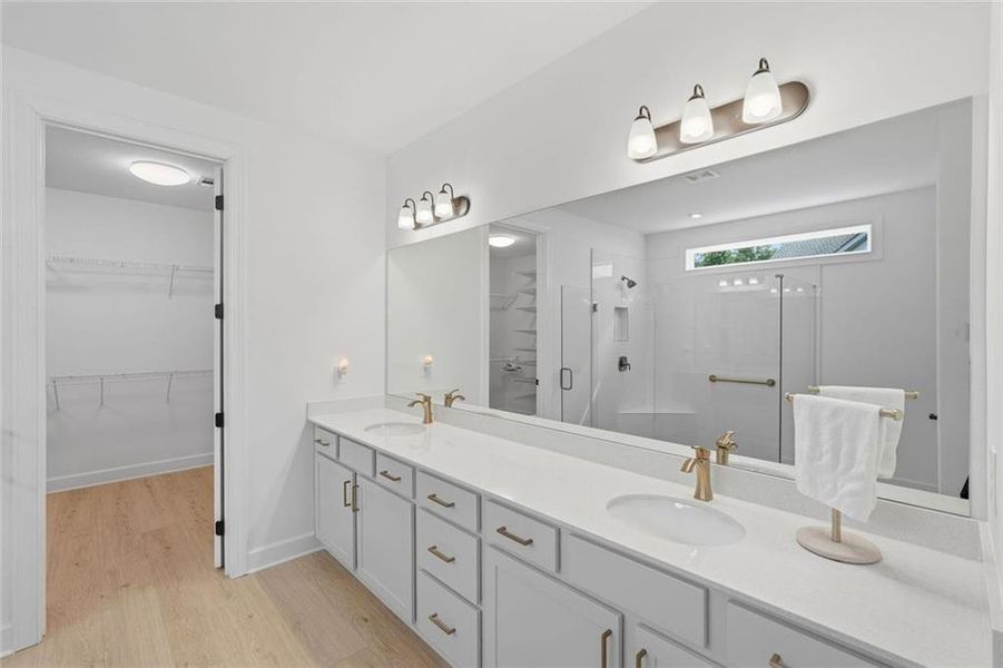 Furnished interior view inside a new home in , Hoschton (Image 18).
