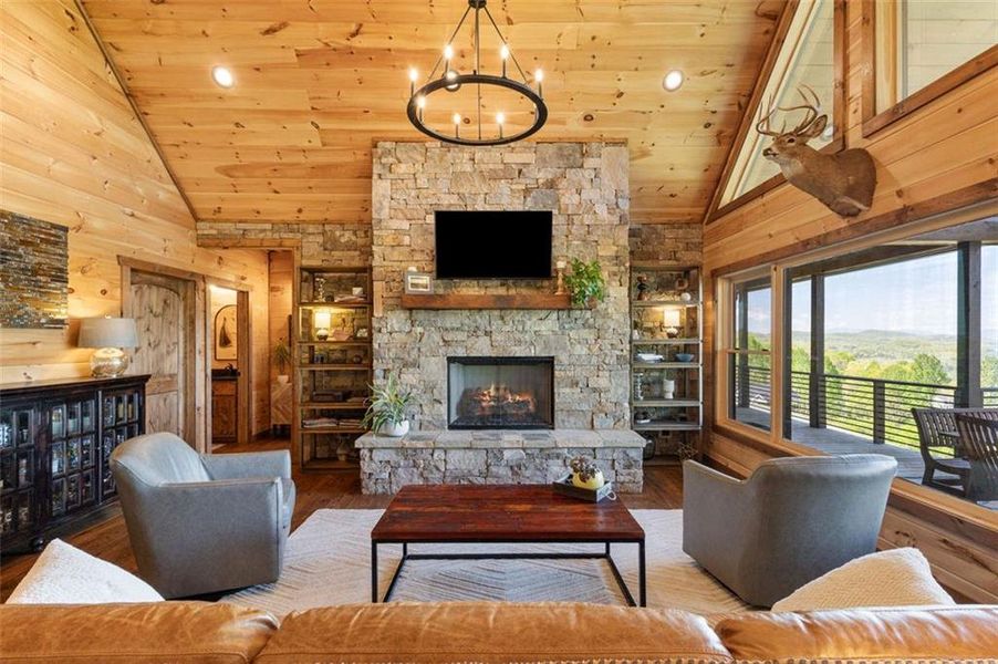 Furnished interior view inside a new home in , Morganton (Image 49).