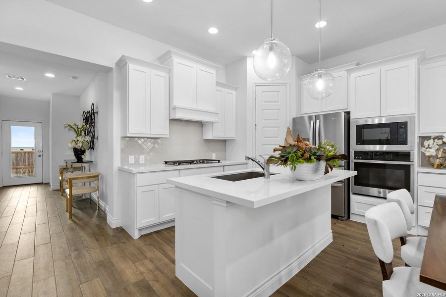 Furnished interior view inside a new home in Legacy at Lake Dunlap, New Braunfels (Image 9).