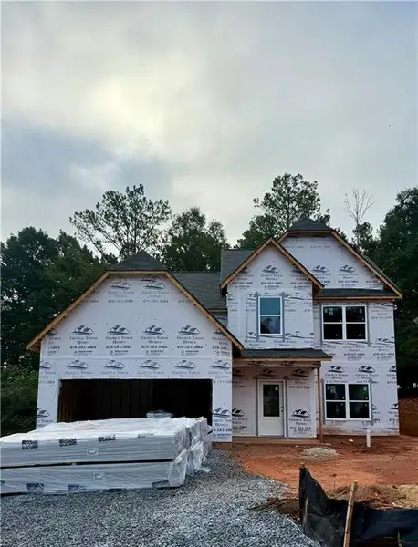 In-progress construction of a new home in , Newnan, GA (Image 36).