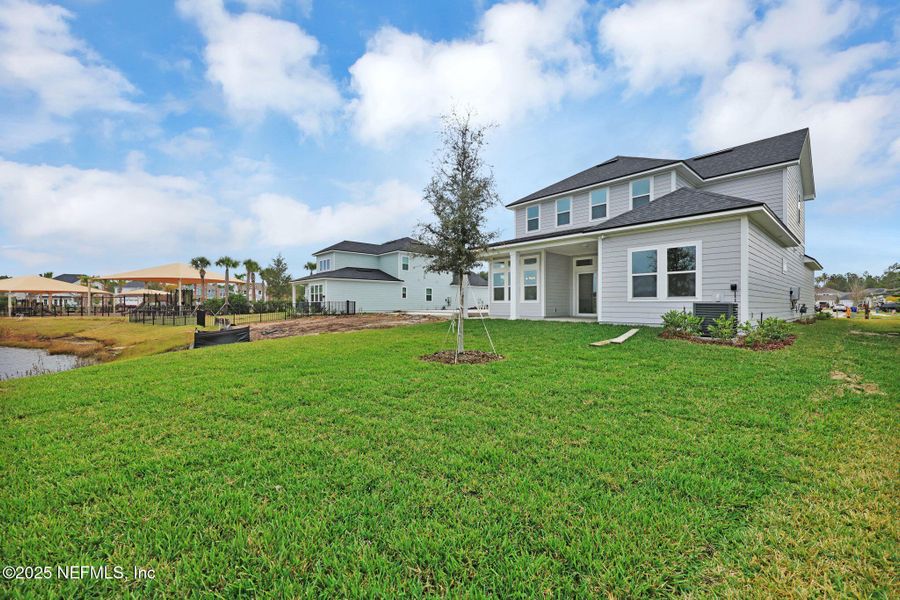 Exterior details and patio area of a home in Reflections at Nocatee, Ponte Vedra (Image 4).