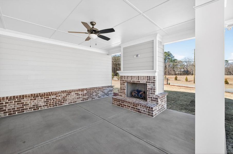 Exterior details and patio area of a home in , Suwanee (Image 4). Exterior details and patio area of a home in , Suwanee (Image 4).