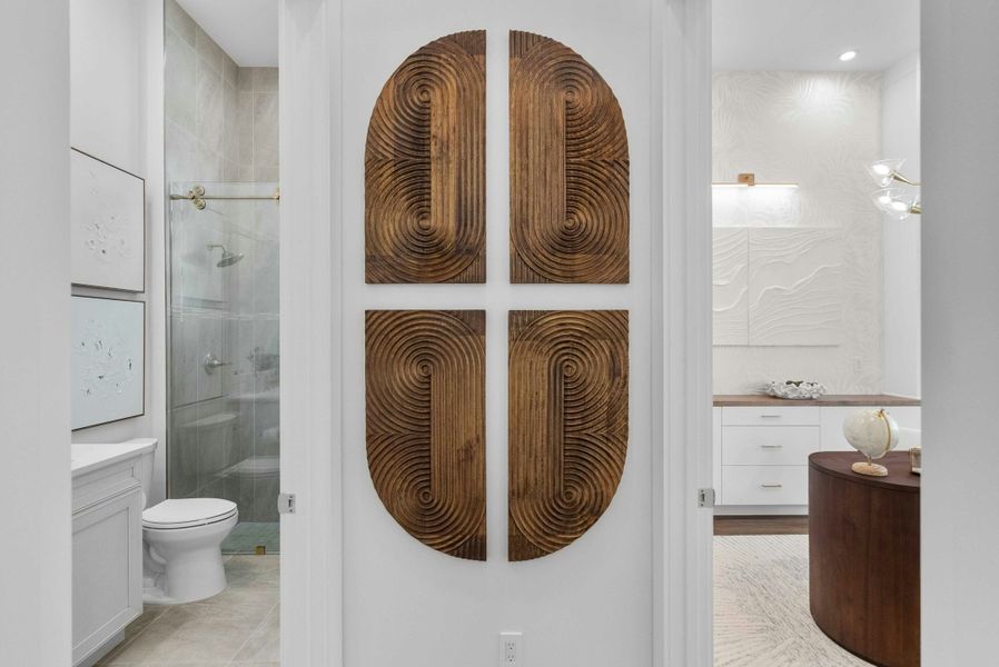 2D floor plan layout for the Indigo by GHO Homes in Seaglass, Vero Beach, FL (Image 38).