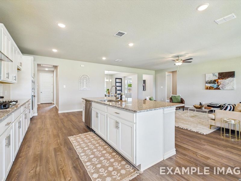 Furnished interior view inside a new home in Potranco Oaks, Castroville (Image 15). Furnished interior view inside a new home in Potranco Oaks, Castroville (Image 15).