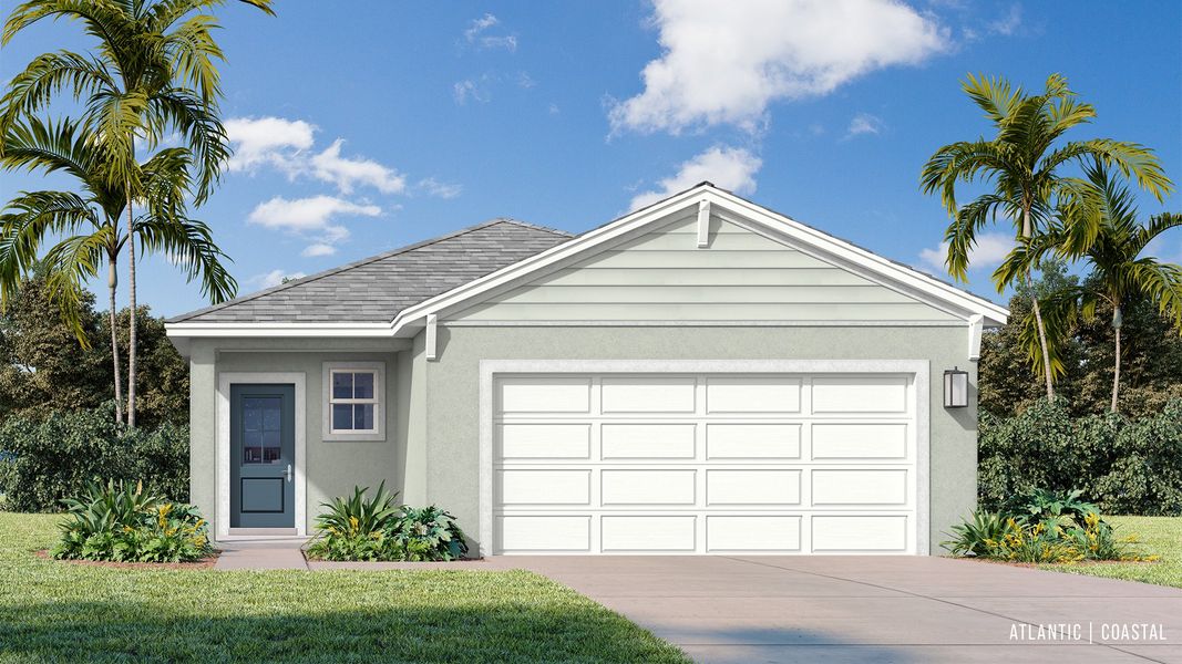 Atlantic Coastal Elevation by DRB Homes at Willowbrook North, a new construction home community in Winter Haven FL Atlantic Coastal Elevation by DRB Homes at Willowbrook North, a new construction home community in Winter Haven FL